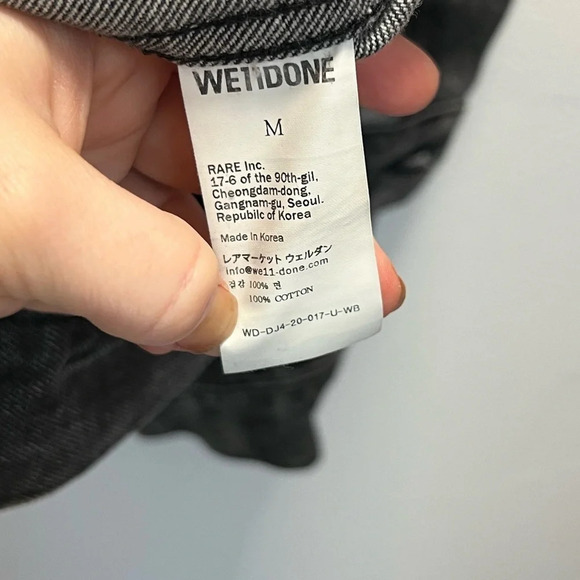 We11done Logo Patch Denim Jacket - Picture 11 of 11